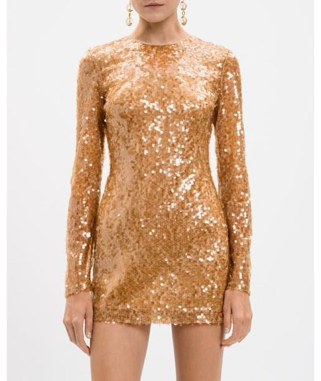 DAVID KOMA Бежевое коктейльное платье, фото 6