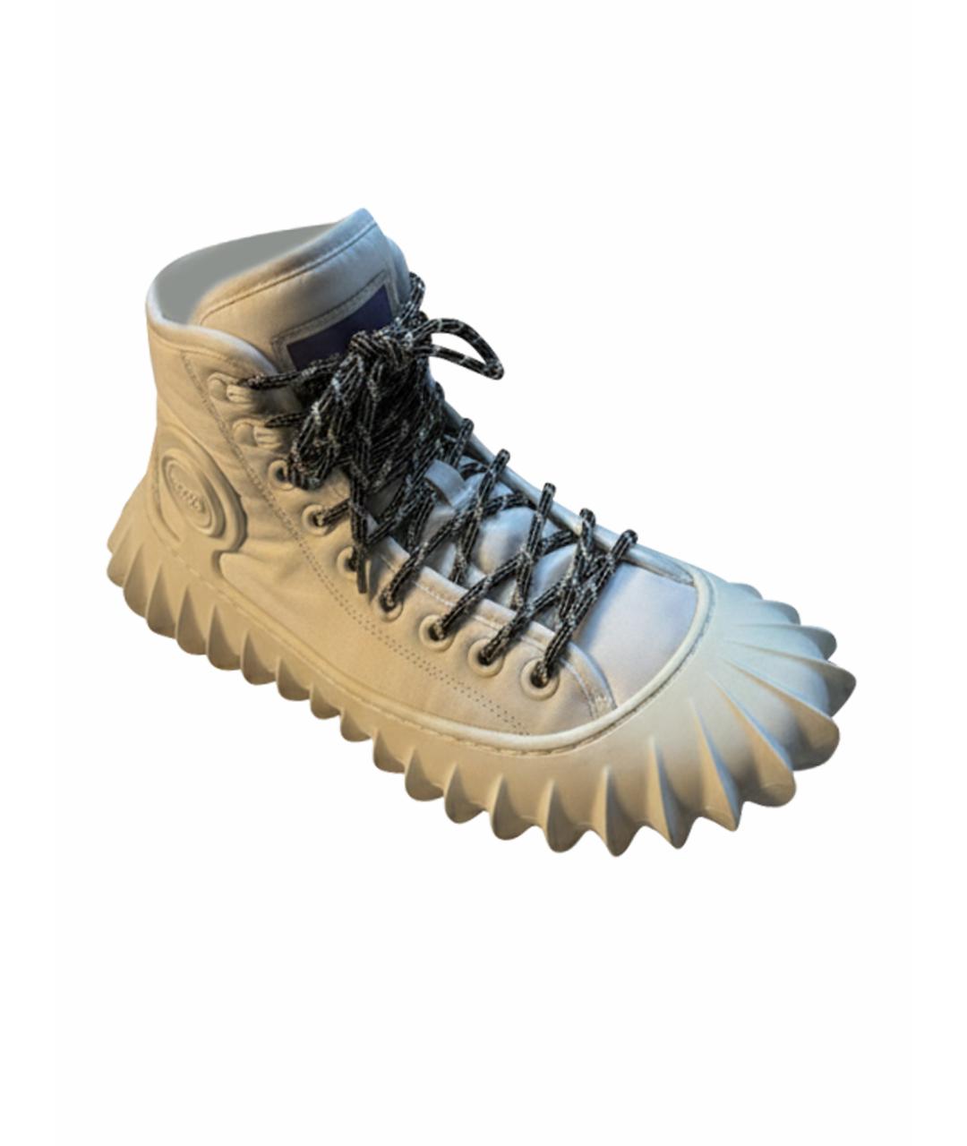 BOTTEGA VENETA Белые синтетические высокие кроссовки / кеды, фото 1