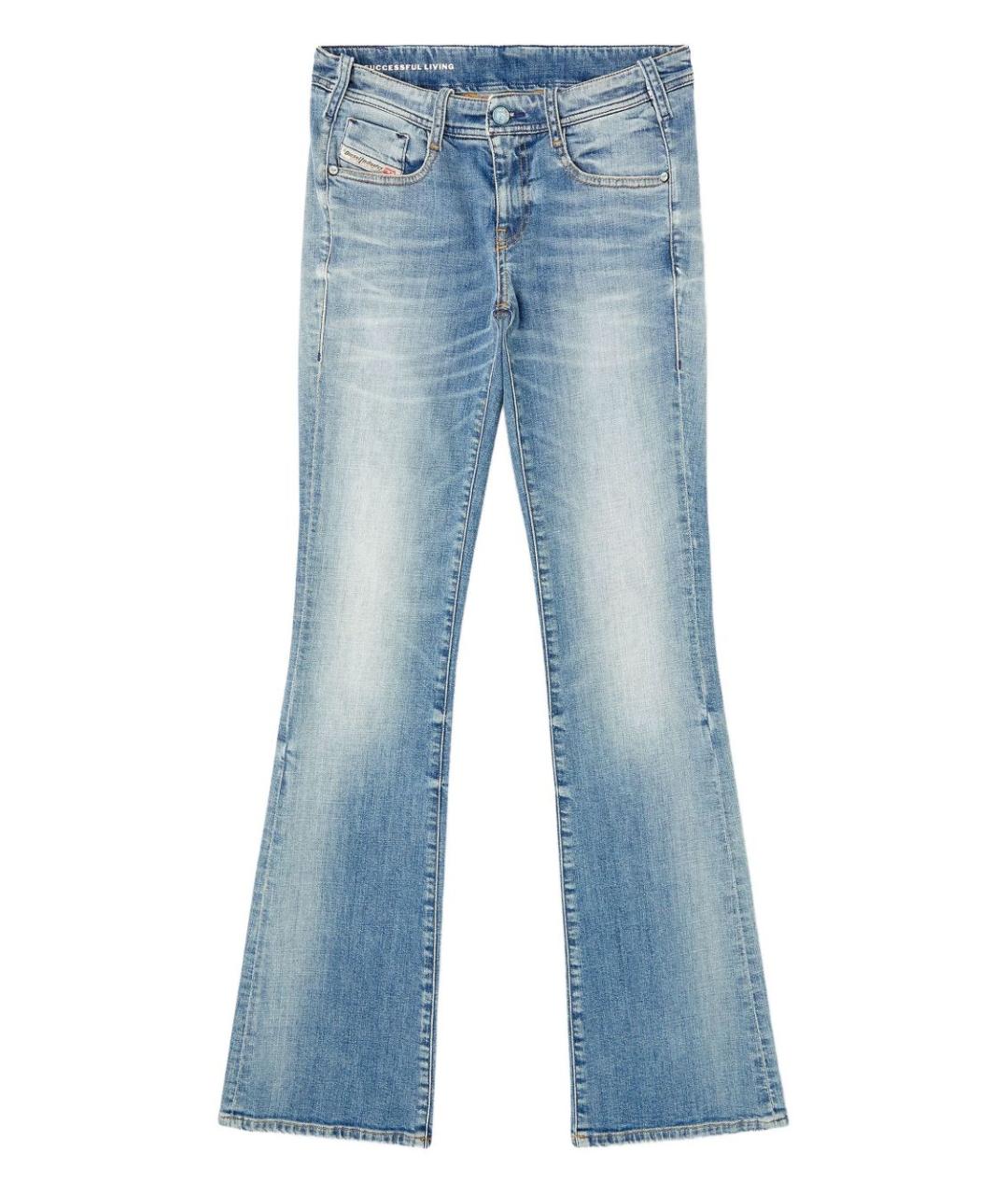 DIESEL Синие хлопковые прямые джинсы, фото 1