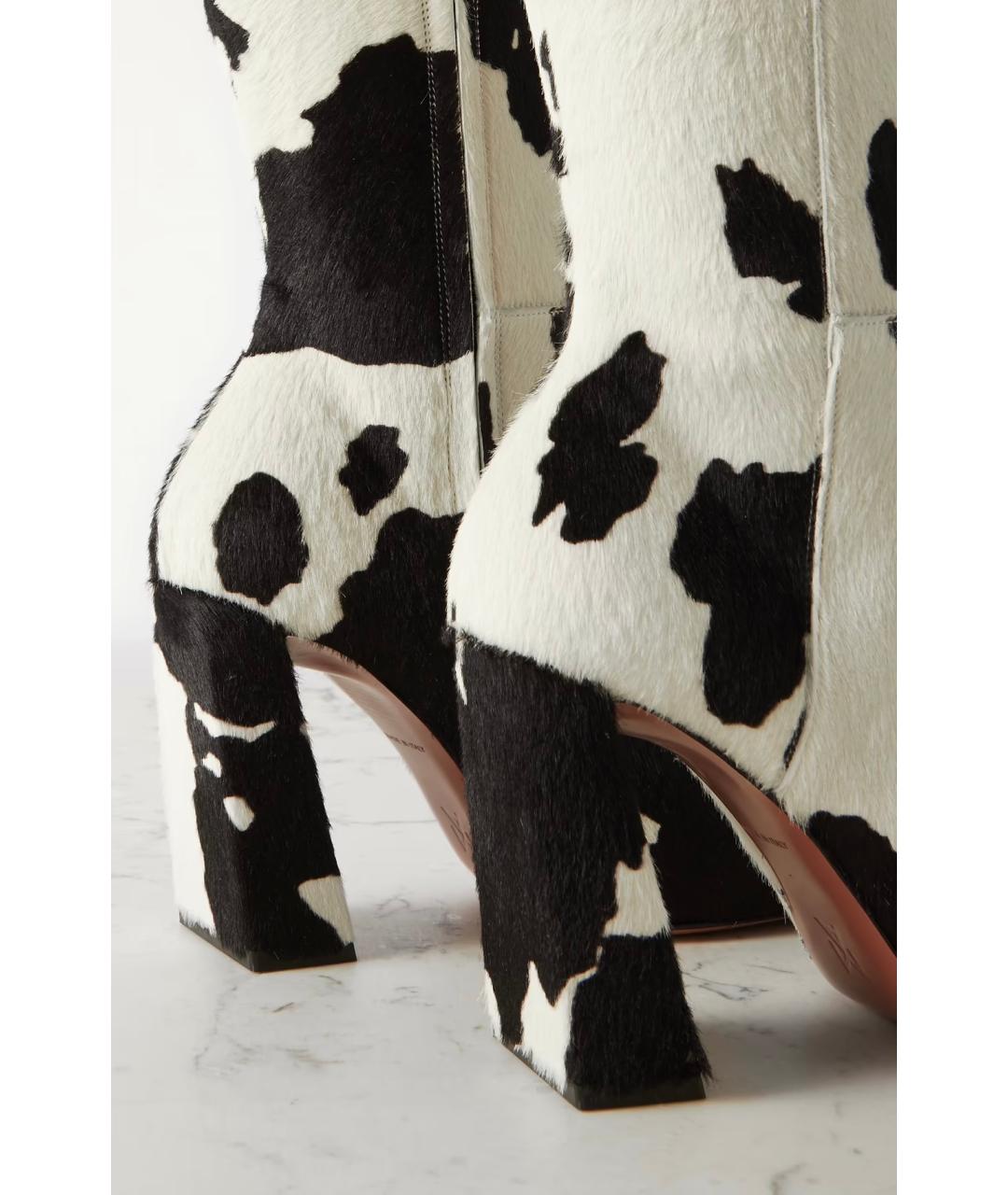 Amina Muaddi Мульти кожаные сапоги, фото 4