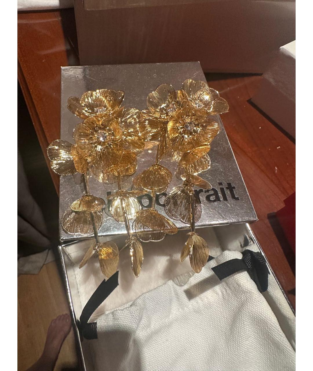 SELF-PORTRAIT Золотые металлические клипсы, фото 6