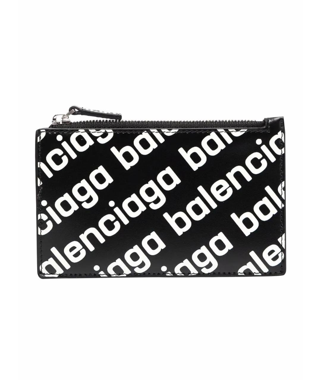 BALENCIAGA Черный кожаный кардхолдер, фото 1
