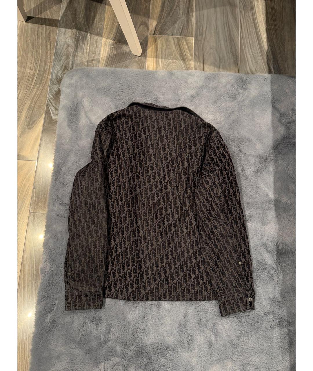 CHRISTIAN DIOR Темно-синяя хлопковая кэжуал рубашка, фото 2