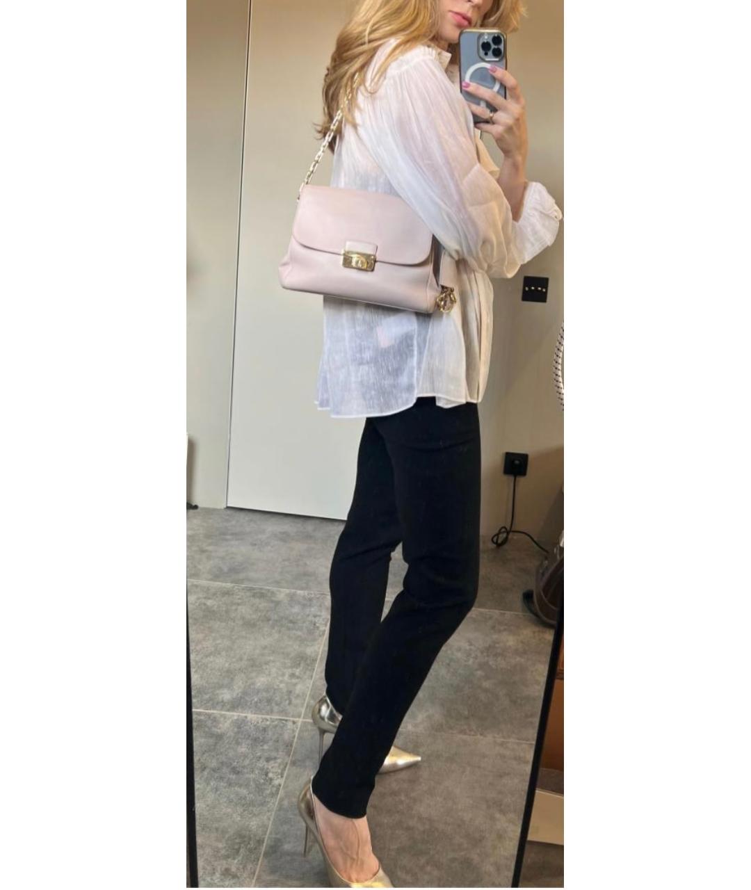 CHRISTIAN DIOR Розовая кожаная сумка через плечо, фото 2