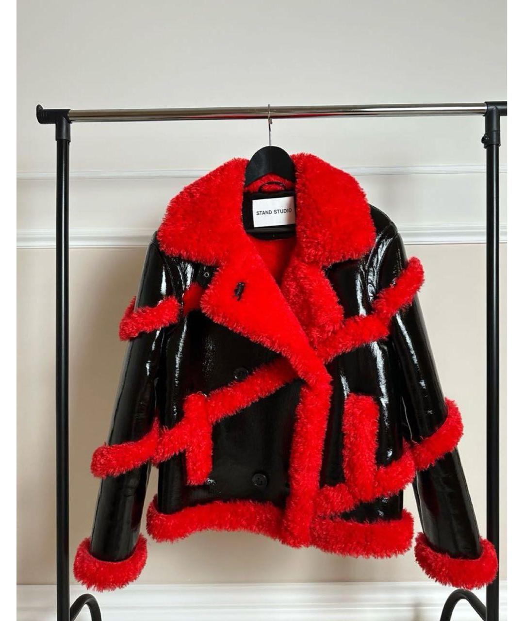 STAND STUDIO Черная дубленка, фото 6