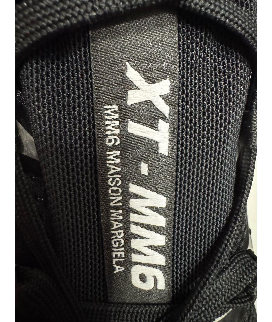 MM6 MAISON MARGIELA Черные синтетические низкие кроссовки / кеды, фото 4