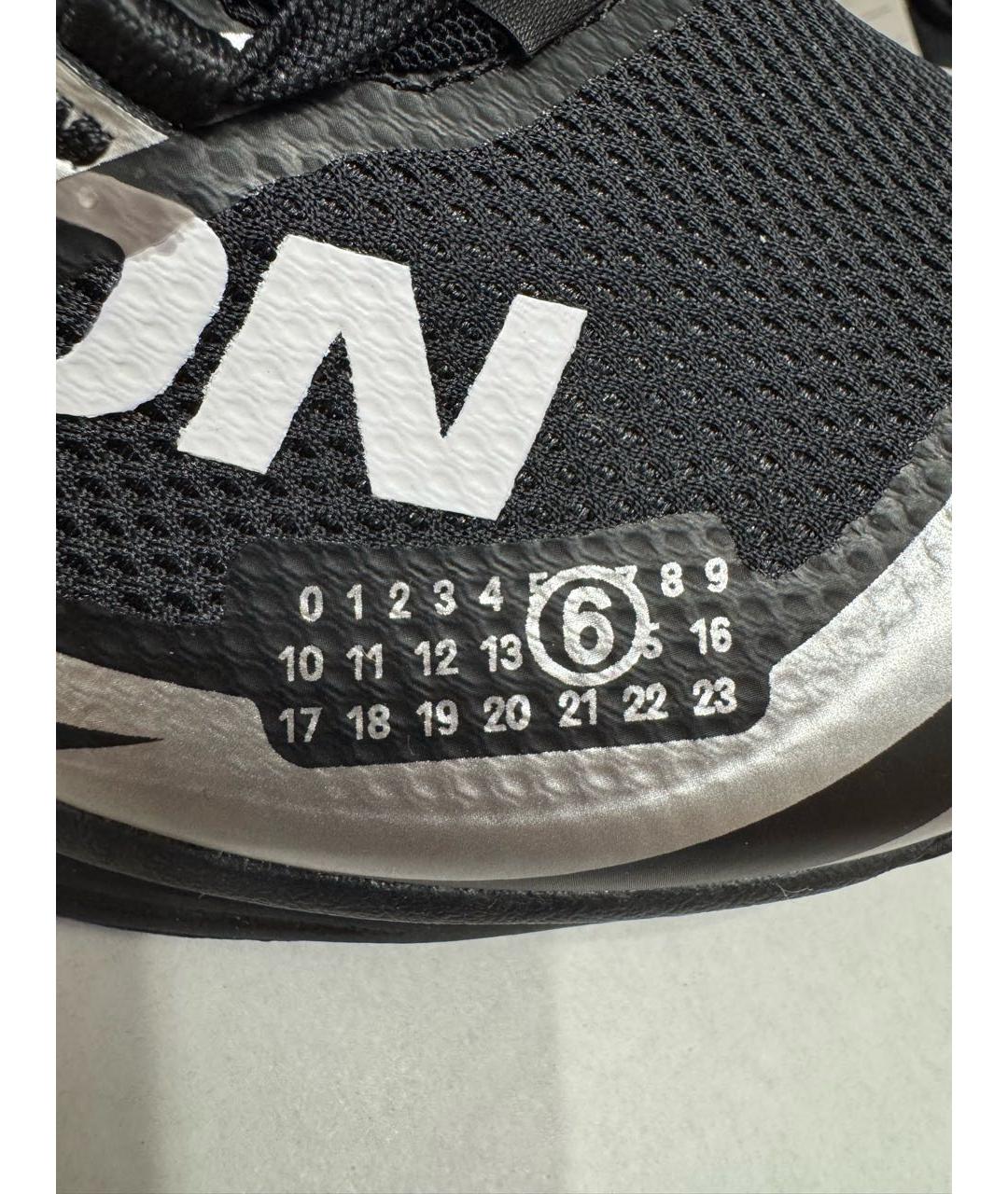 MM6 MAISON MARGIELA Черные синтетические низкие кроссовки / кеды, фото 5