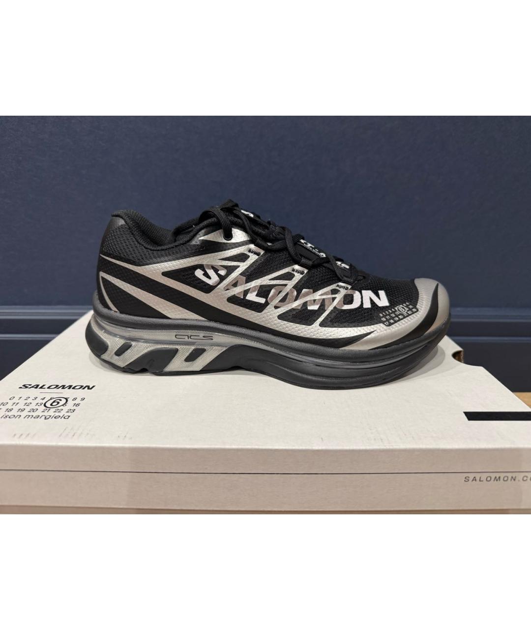 MM6 MAISON MARGIELA Черные синтетические низкие кроссовки / кеды, фото 8