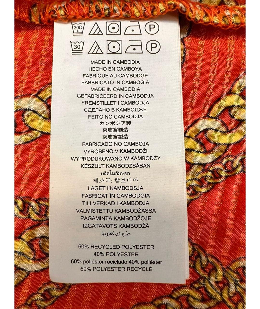 MICHAEL MICHAEL KORS Оранжевая полиэстеровая блузы, фото 5