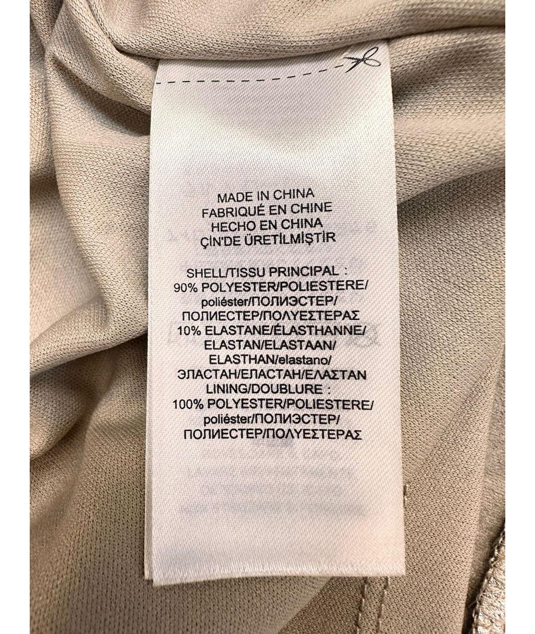 RALPH LAUREN Серебряное полиэстеровое коктейльное платье, фото 6