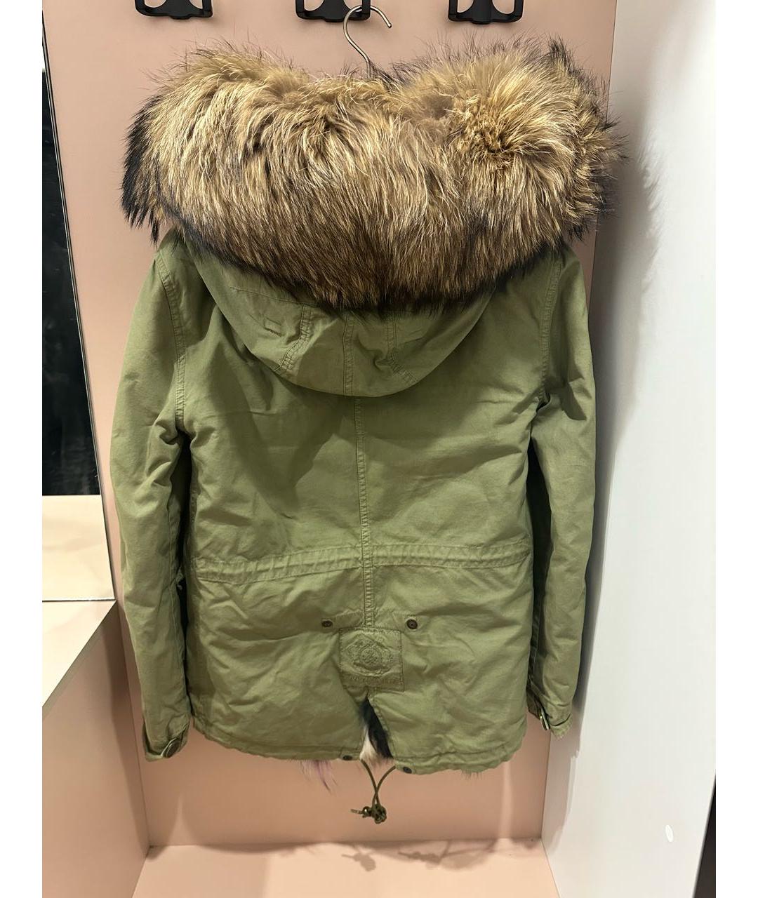 MR & MRS ITALY Хаки меховая парка, фото 3
