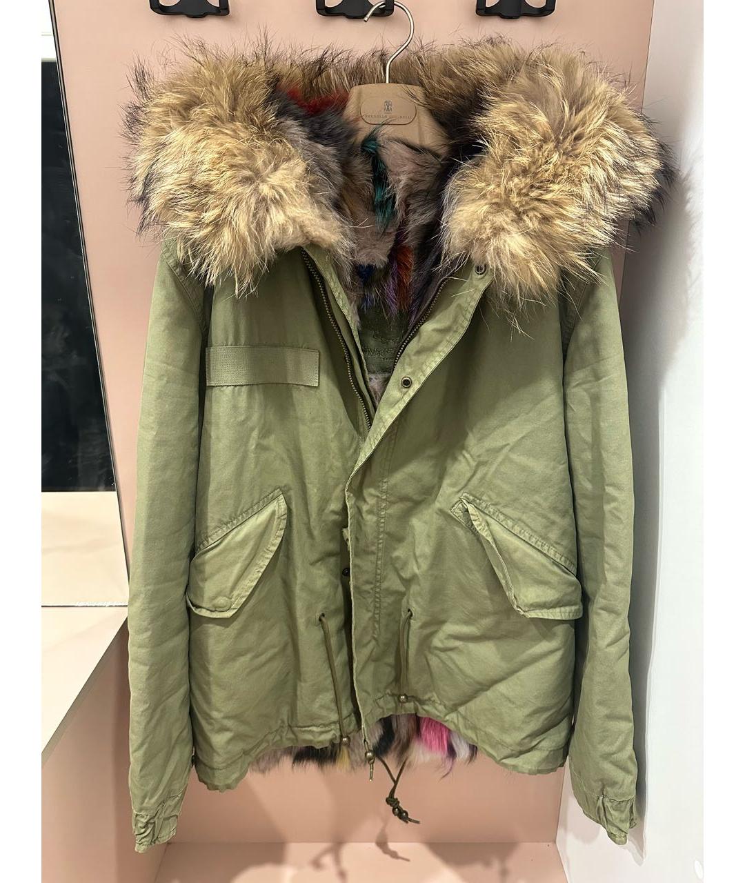 MR & MRS ITALY Хаки меховая парка, фото 7
