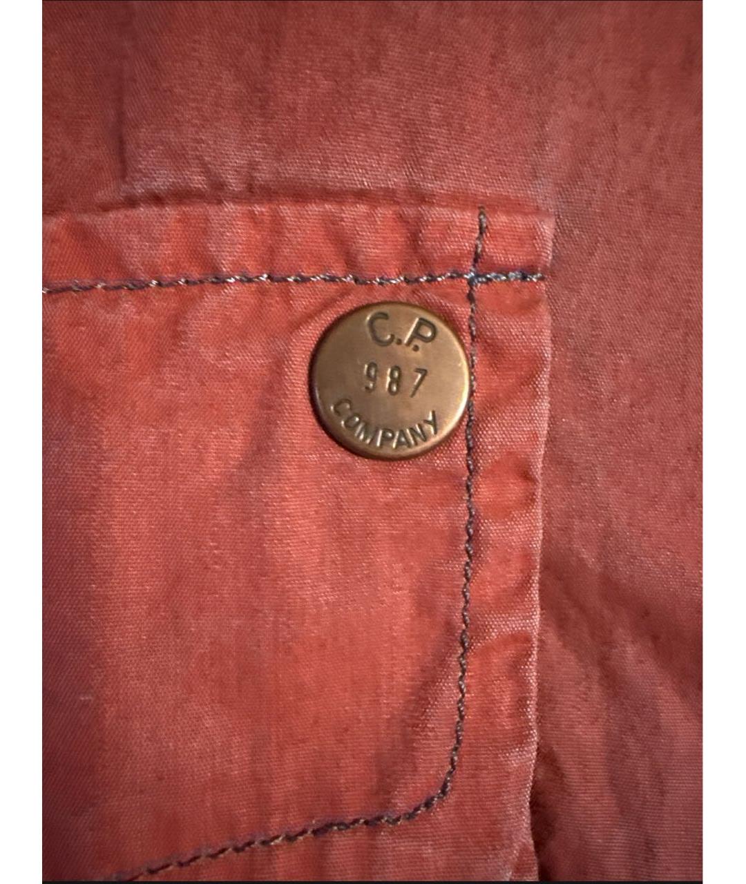 CP COMPANY Красная хлопковая куртка, фото 4