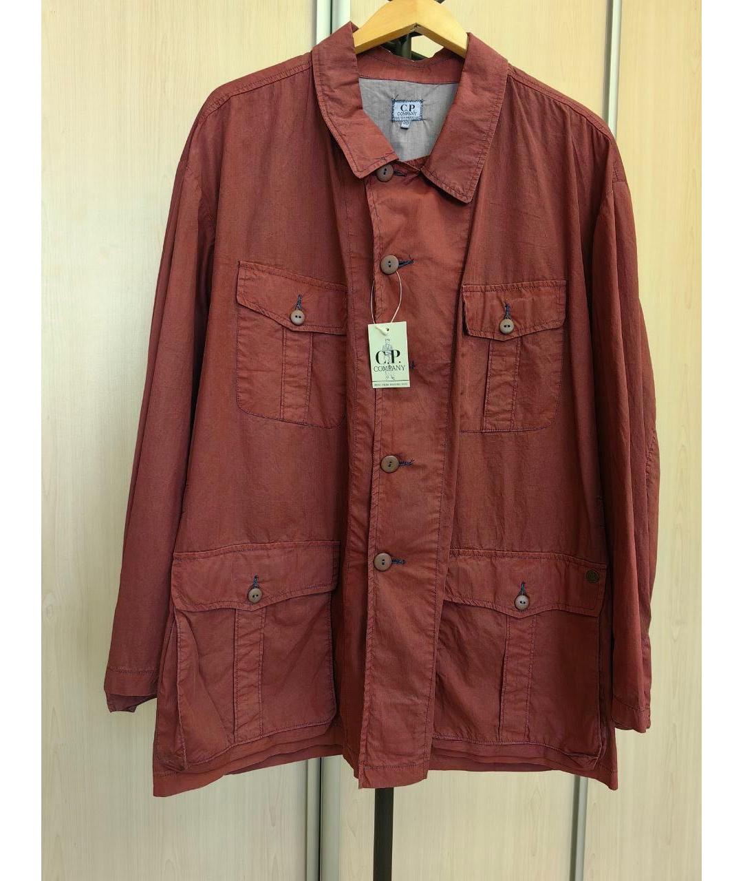 CP COMPANY Красная хлопковая куртка, фото 9