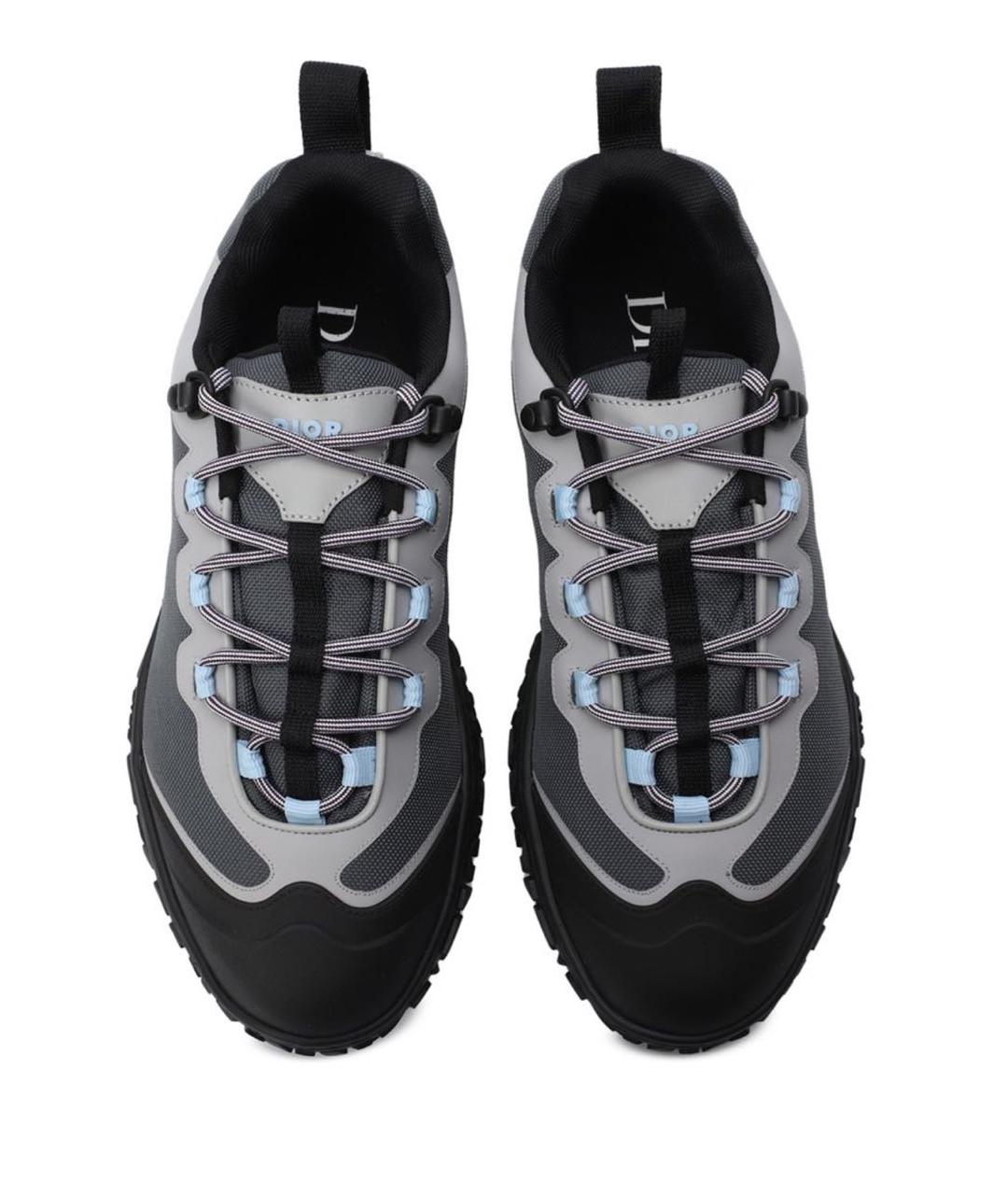CHRISTIAN DIOR Антрацитовые текстильные кроссовки, фото 3