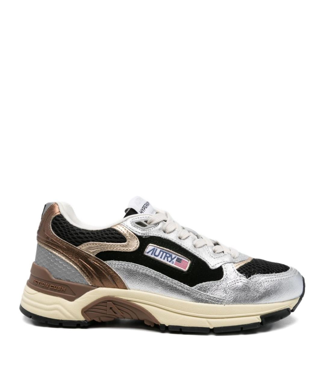 AUTRY Черные кожаные кроссовки, фото 1