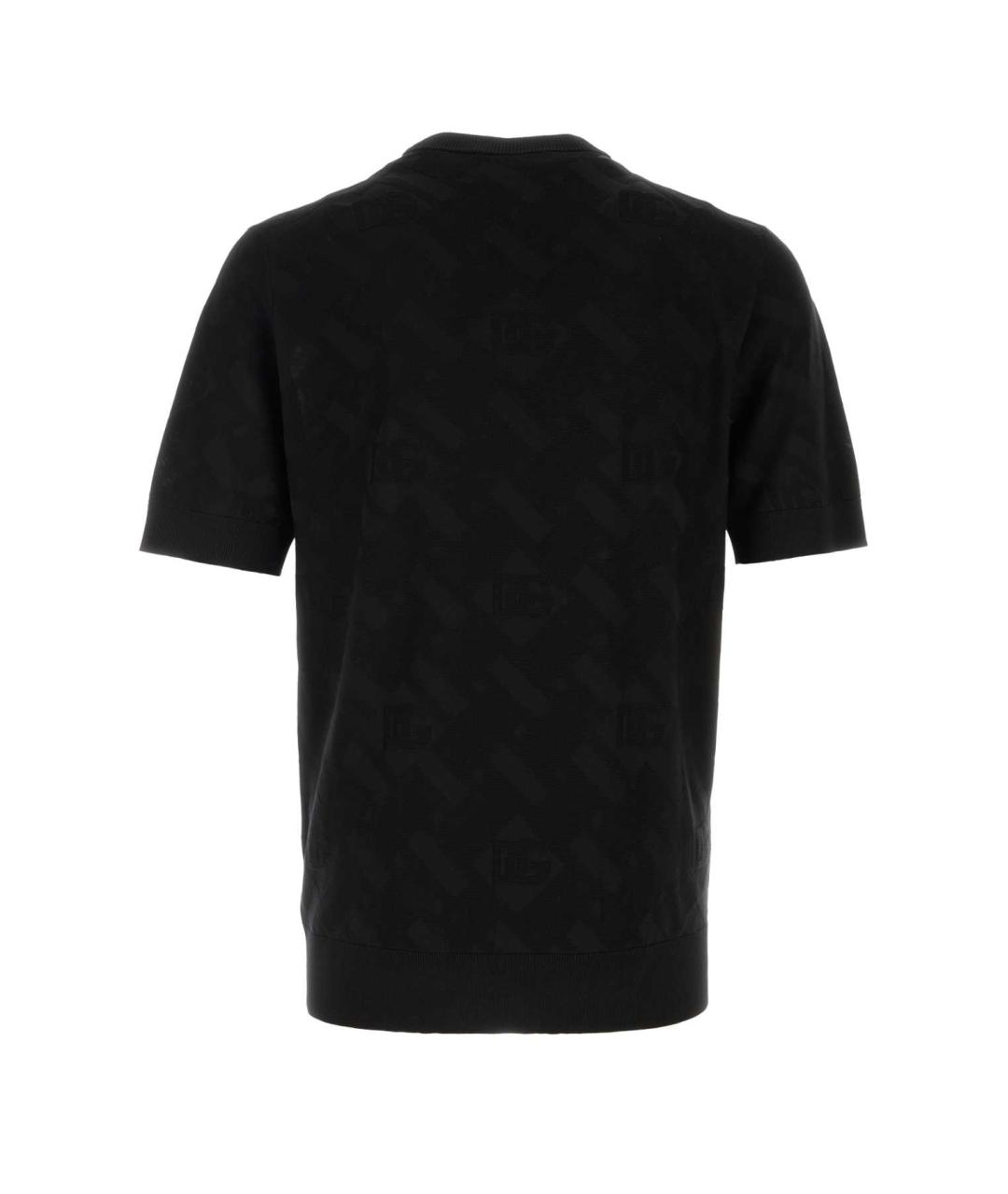 DOLCE&GABBANA Черный шелковый джемпер / свитер, фото 2