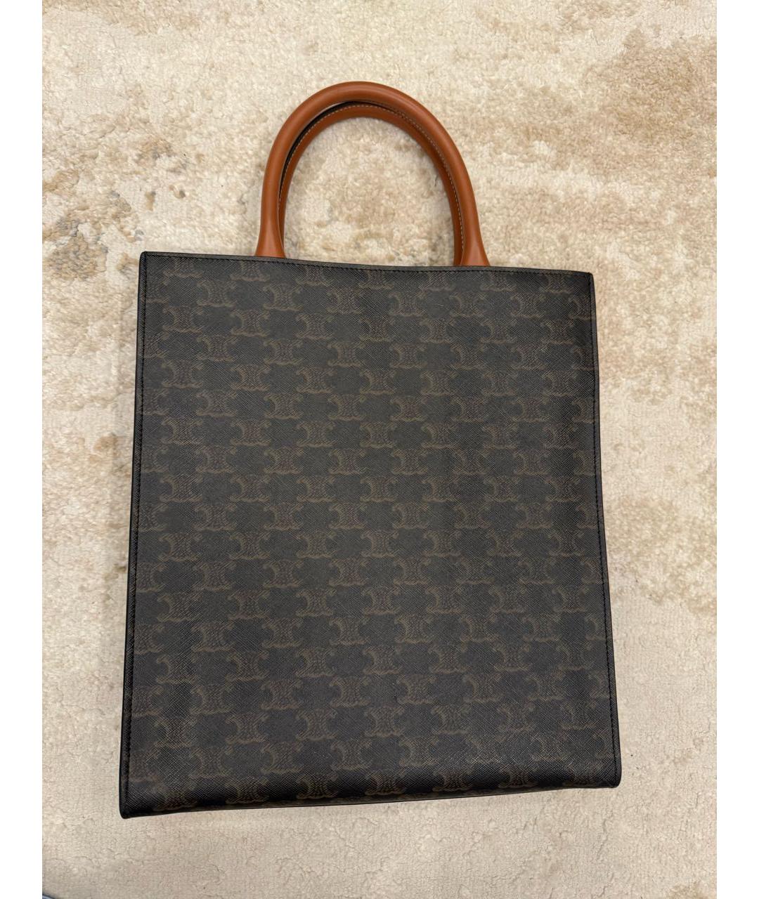 CELINE Коричневая сумка тоут, фото 2