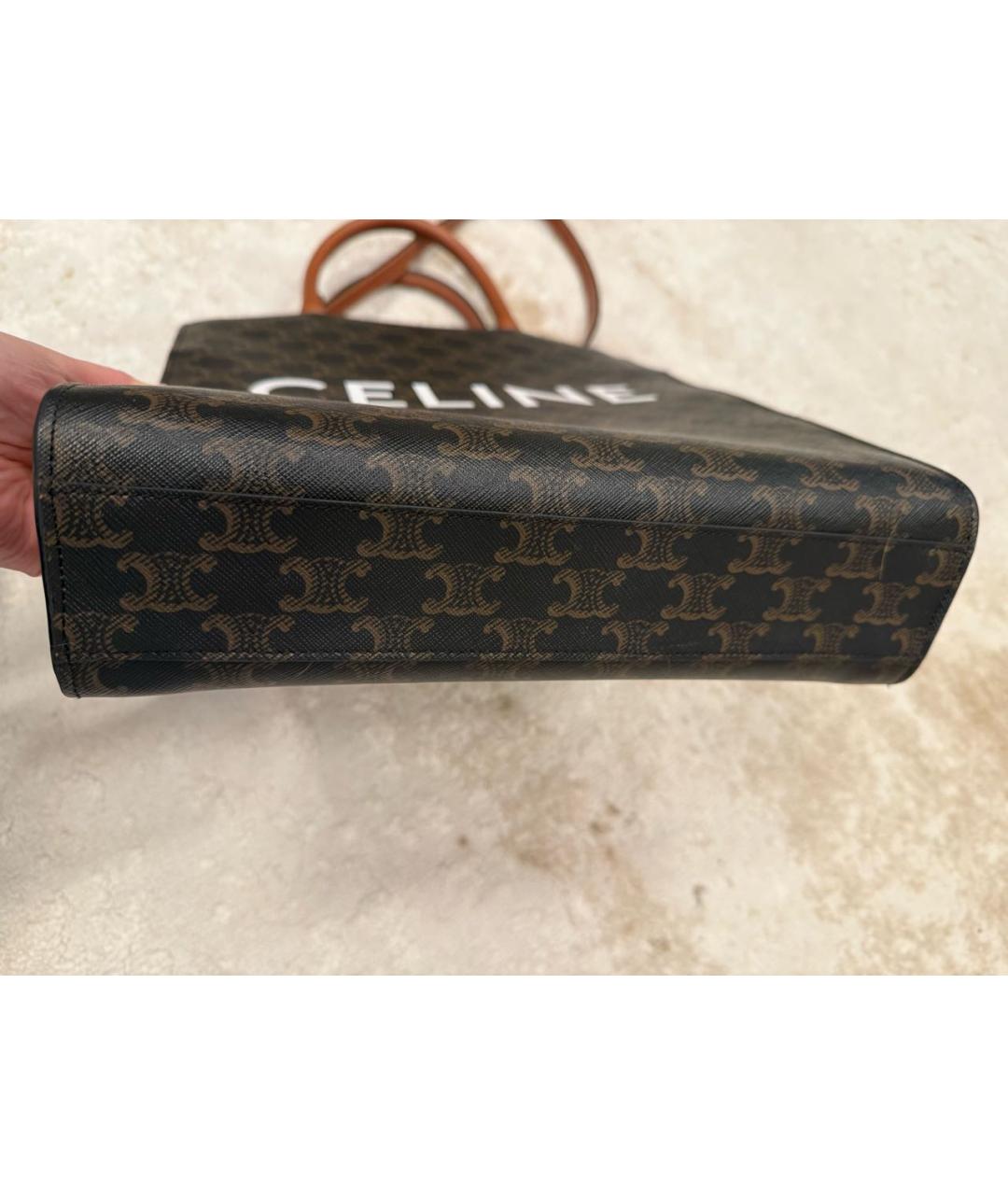 CELINE Коричневая сумка тоут, фото 3