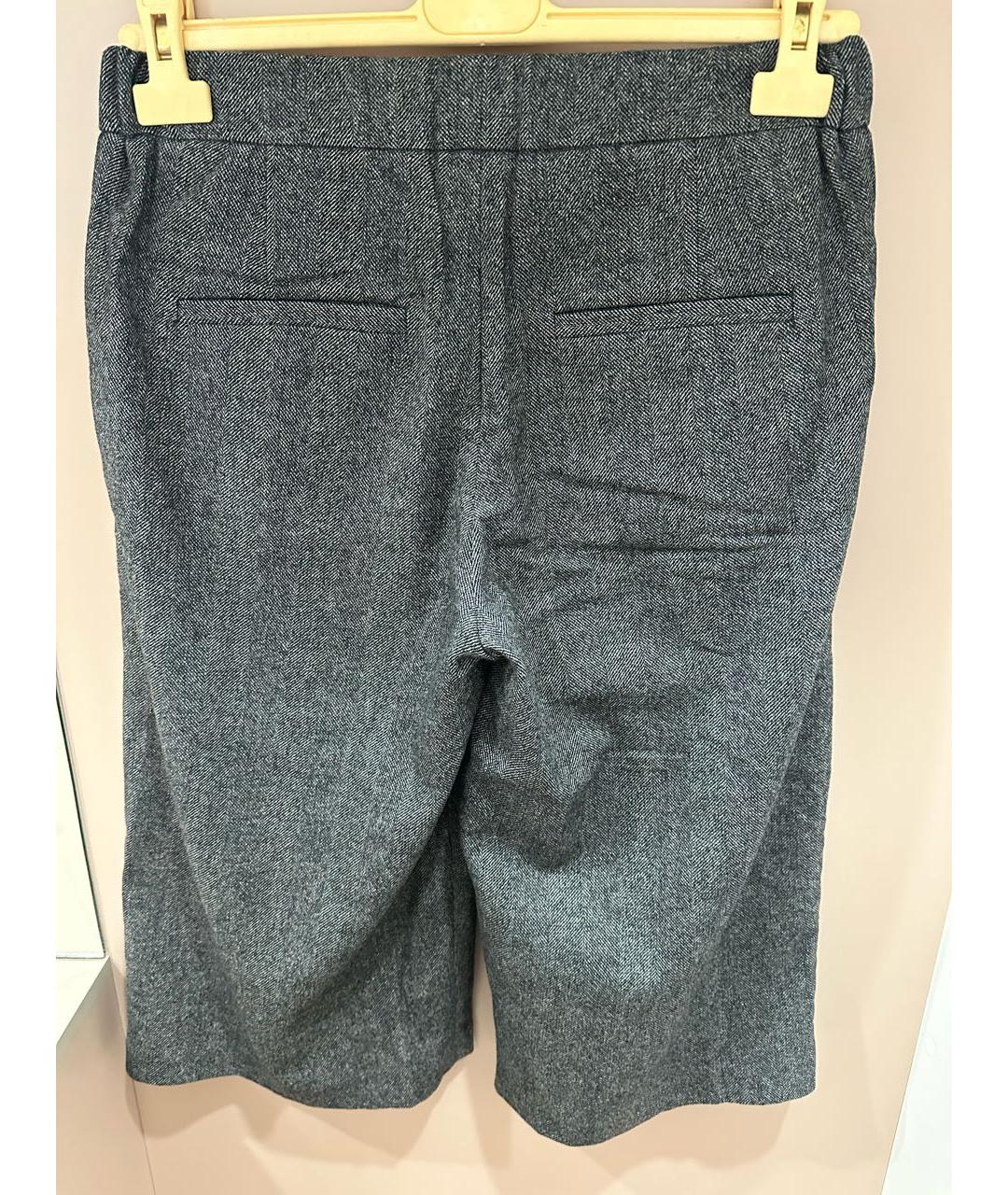 BRUNELLO CUCINELLI Серые шерстяные кюлоты, фото 2