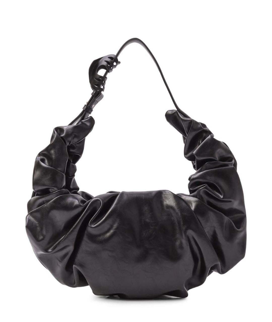 DIESEL Черная сумка через плечо из искусственной кожи, фото 1