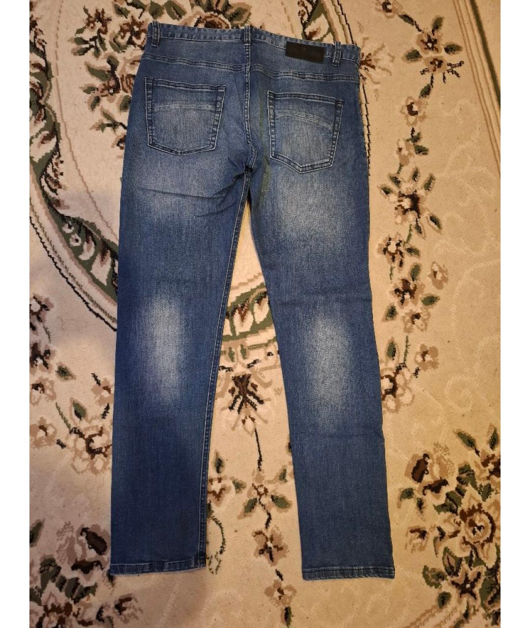 FENDI Синие хлопковые джинсы скинни, фото 2