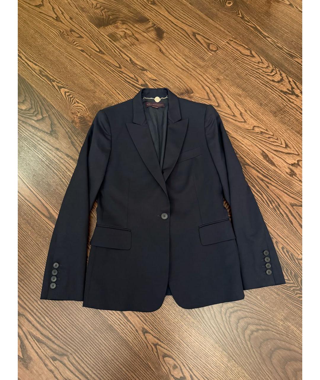 STELLA MCCARTNEY Темно-синий шерстяной жакет/пиджак, фото 4