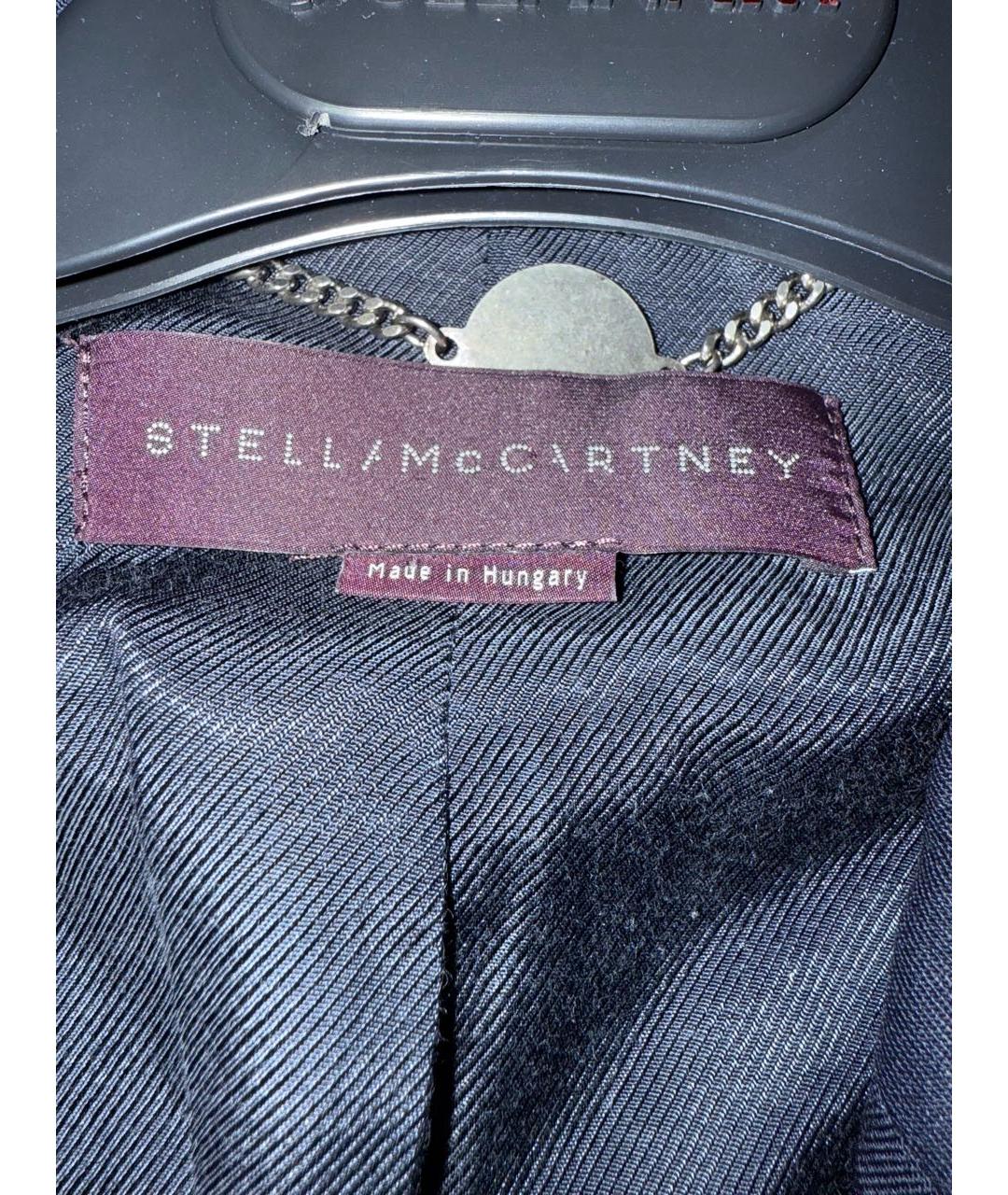 STELLA MCCARTNEY Темно-синий шерстяной жакет/пиджак, фото 2