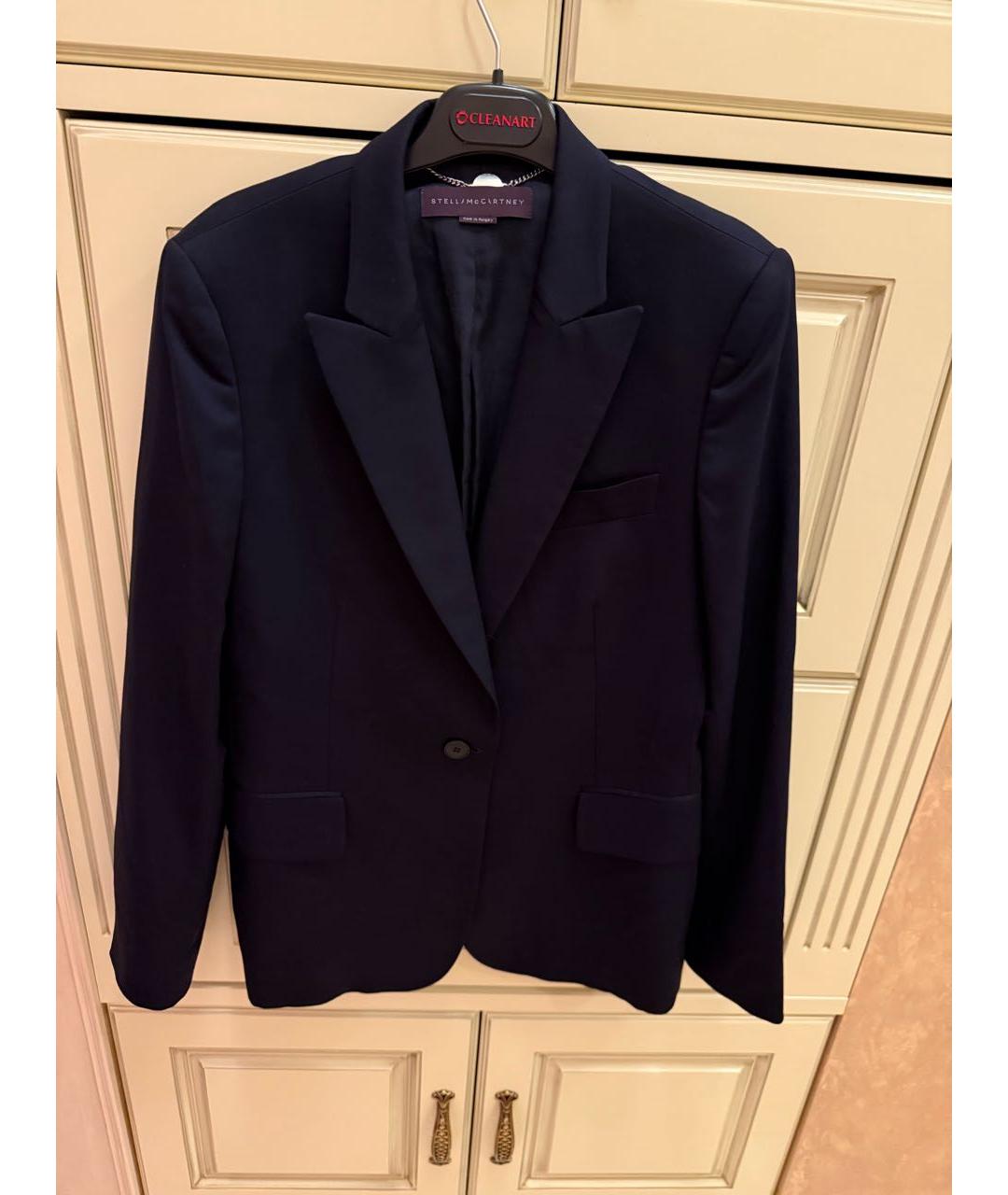 STELLA MCCARTNEY Темно-синий шерстяной жакет/пиджак, фото 8