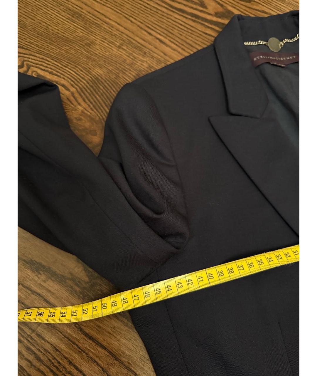 STELLA MCCARTNEY Темно-синий шерстяной жакет/пиджак, фото 5