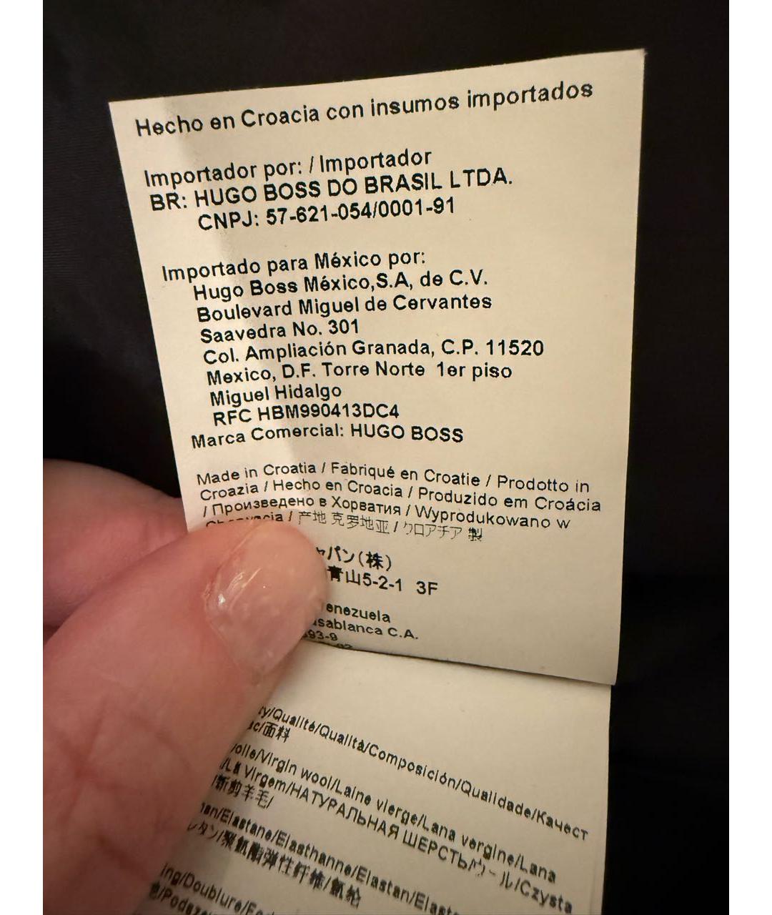 HUGO BOSS Черный жакет/пиджак, фото 4