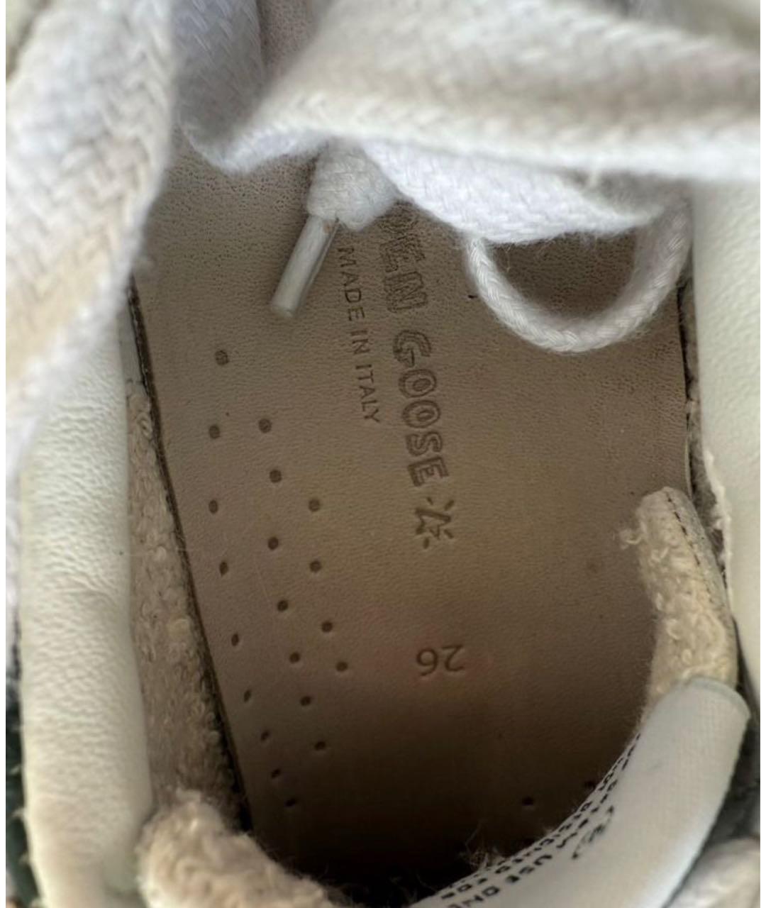 GOLDEN GOOSE DELUXE BRAND Белые кожаные кеды, фото 5