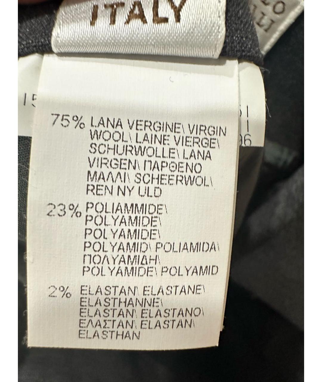 BRUNELLO CUCINELLI Серая шерстяная юбка миди, фото 5