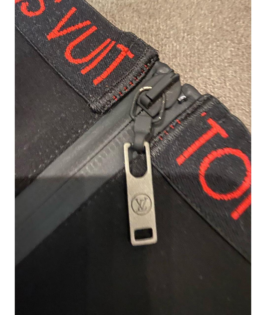 LOUIS VUITTON Черная полиамидовая юбка миди, фото 4