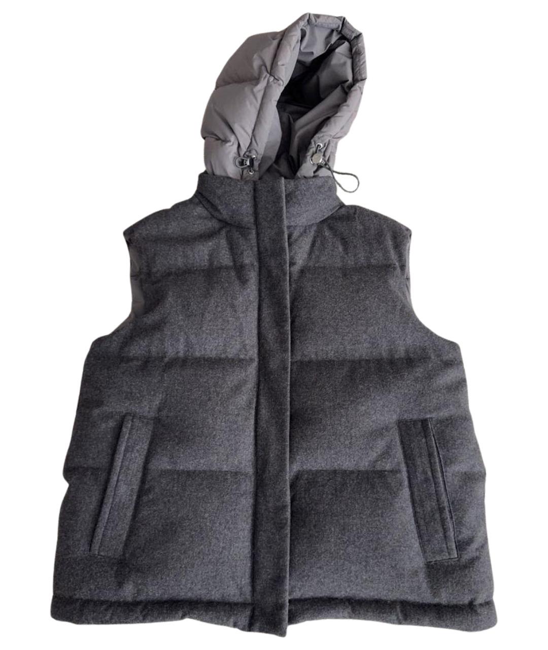 12 STOREEZ Антрацитовый шерстяной жилет, фото 1