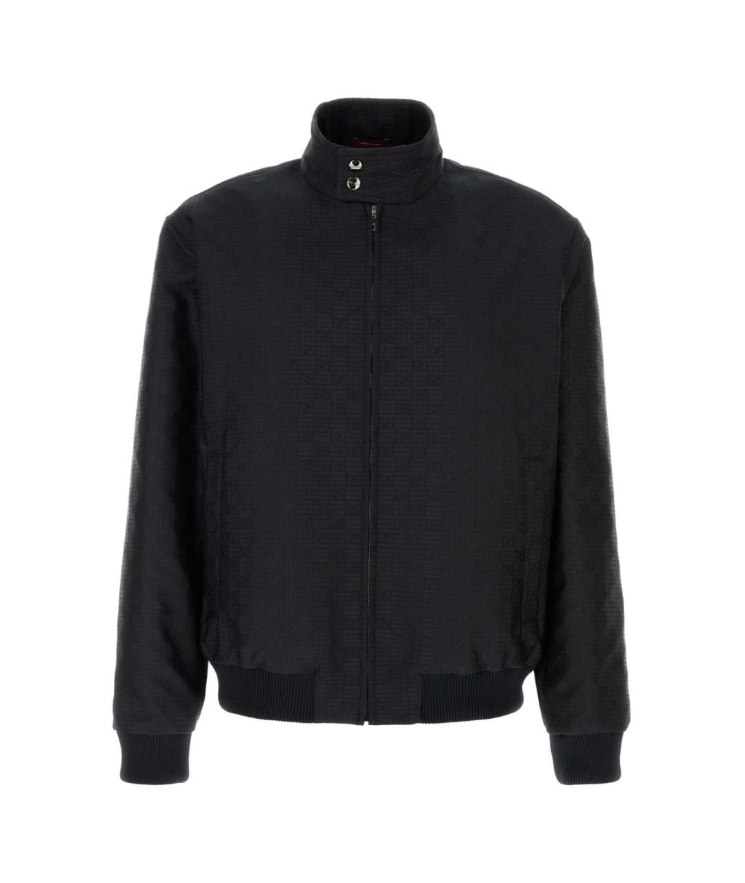 GUCCI Темно-синяя полиэстеровая куртка, фото 1