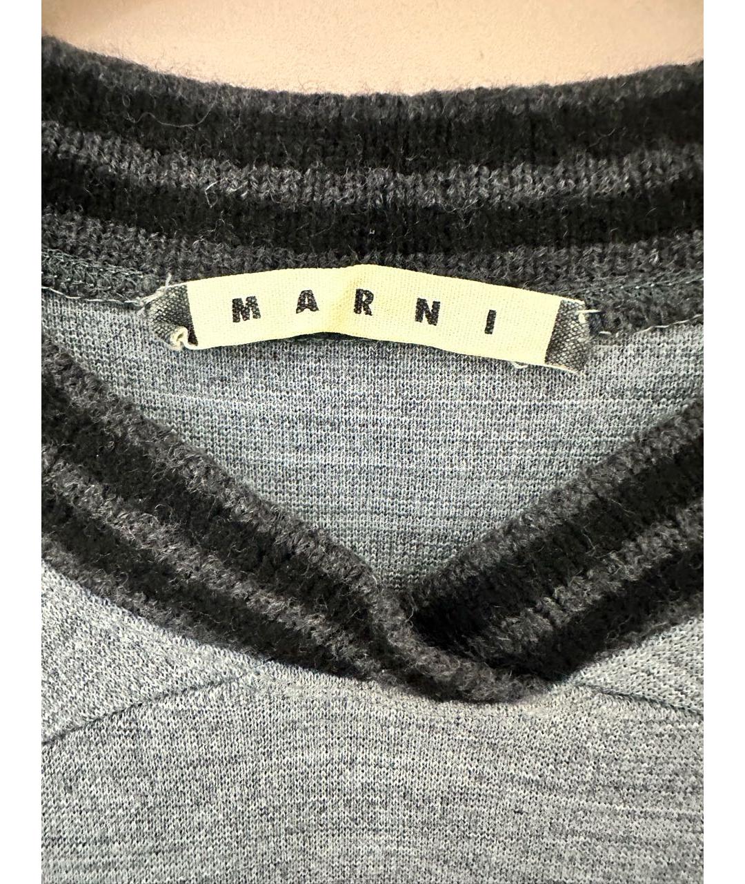 MARNI Серое повседневное платье, фото 3