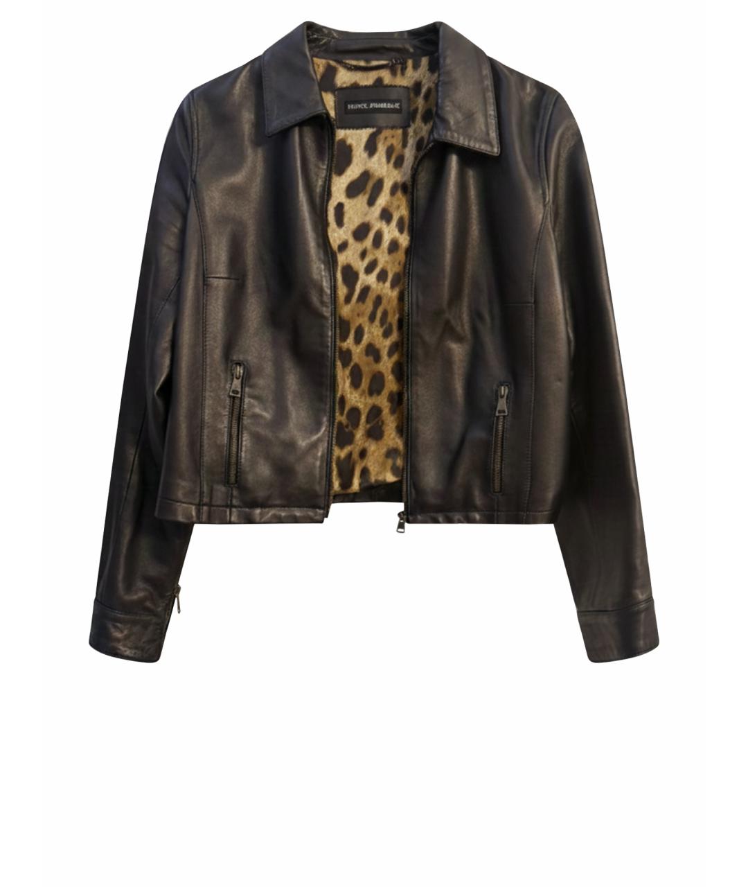 DOLCE&GABBANA Коричневая кожаная куртка, фото 5