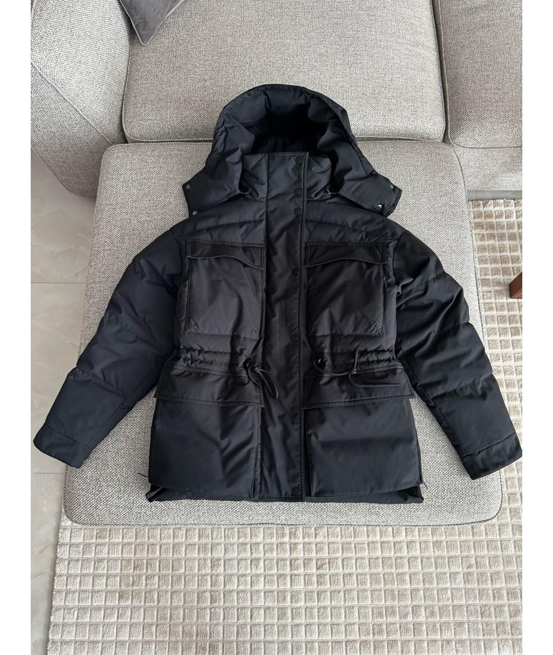 12 STOREEZ Черный полиэстеровый пуховик, фото 6
