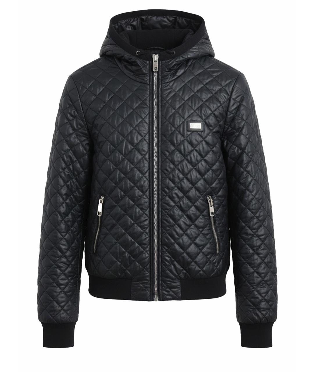 DOLCE&GABBANA Темно-синяя полиамидовая куртка, фото 1