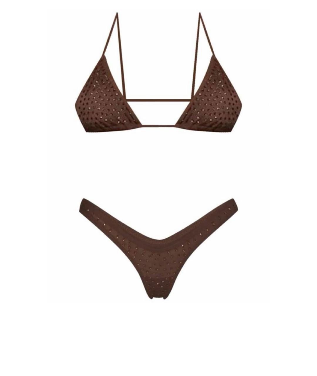 SKIMS Коричневый синтетический купальник, фото 5