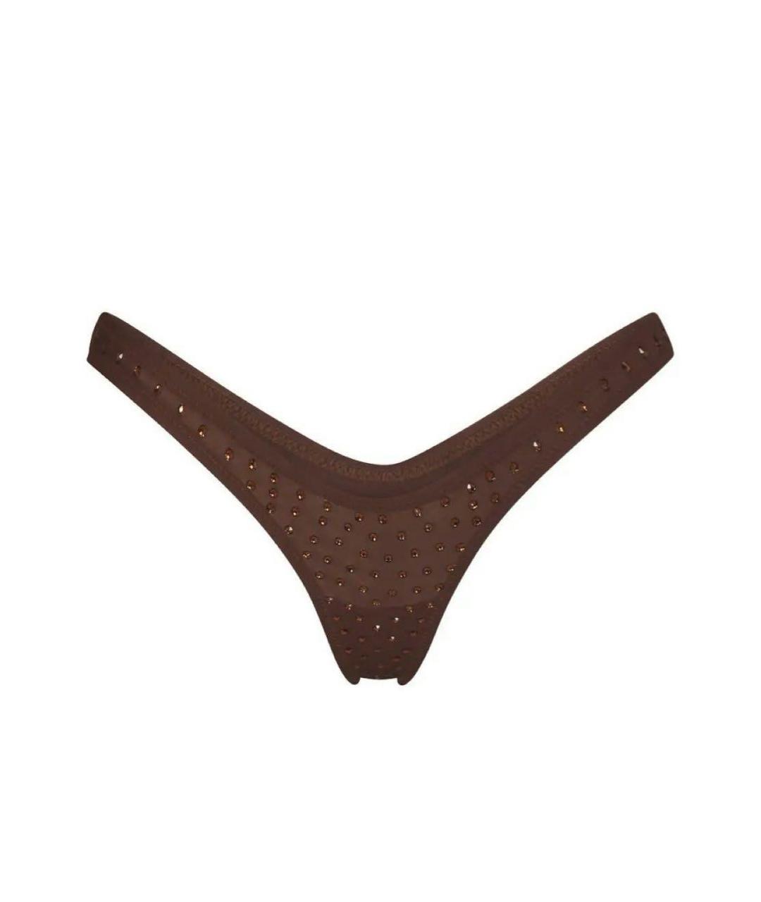 SKIMS Коричневый синтетический купальник, фото 3