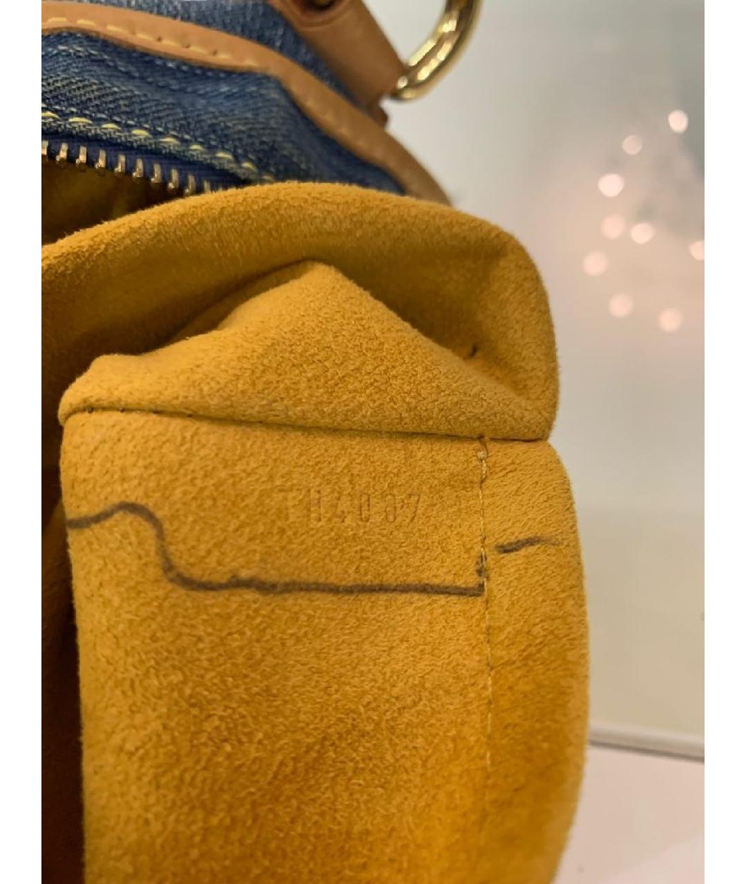 LOUIS VUITTON Голубая деним сумка тоут, фото 8