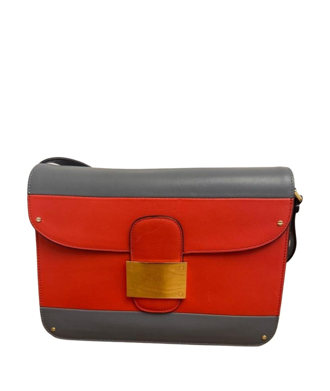 VALENTINO Красная кожаная сумка через плечо, фото 1