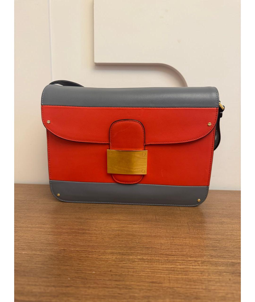 VALENTINO Красная кожаная сумка через плечо, фото 9