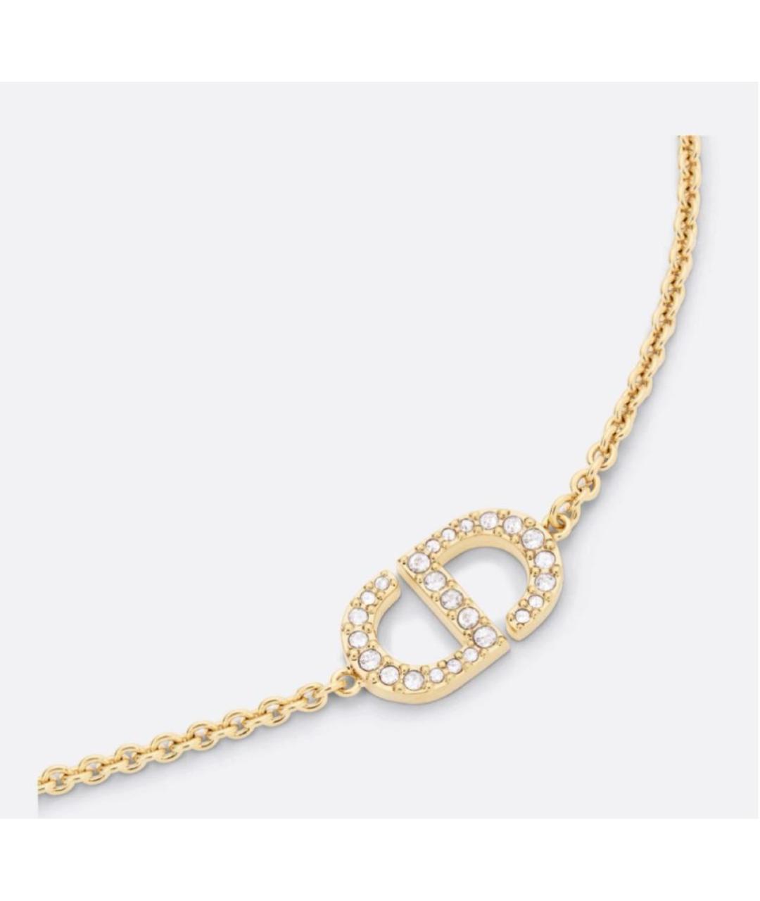 CHRISTIAN DIOR Золотой металлический браслет, фото 5