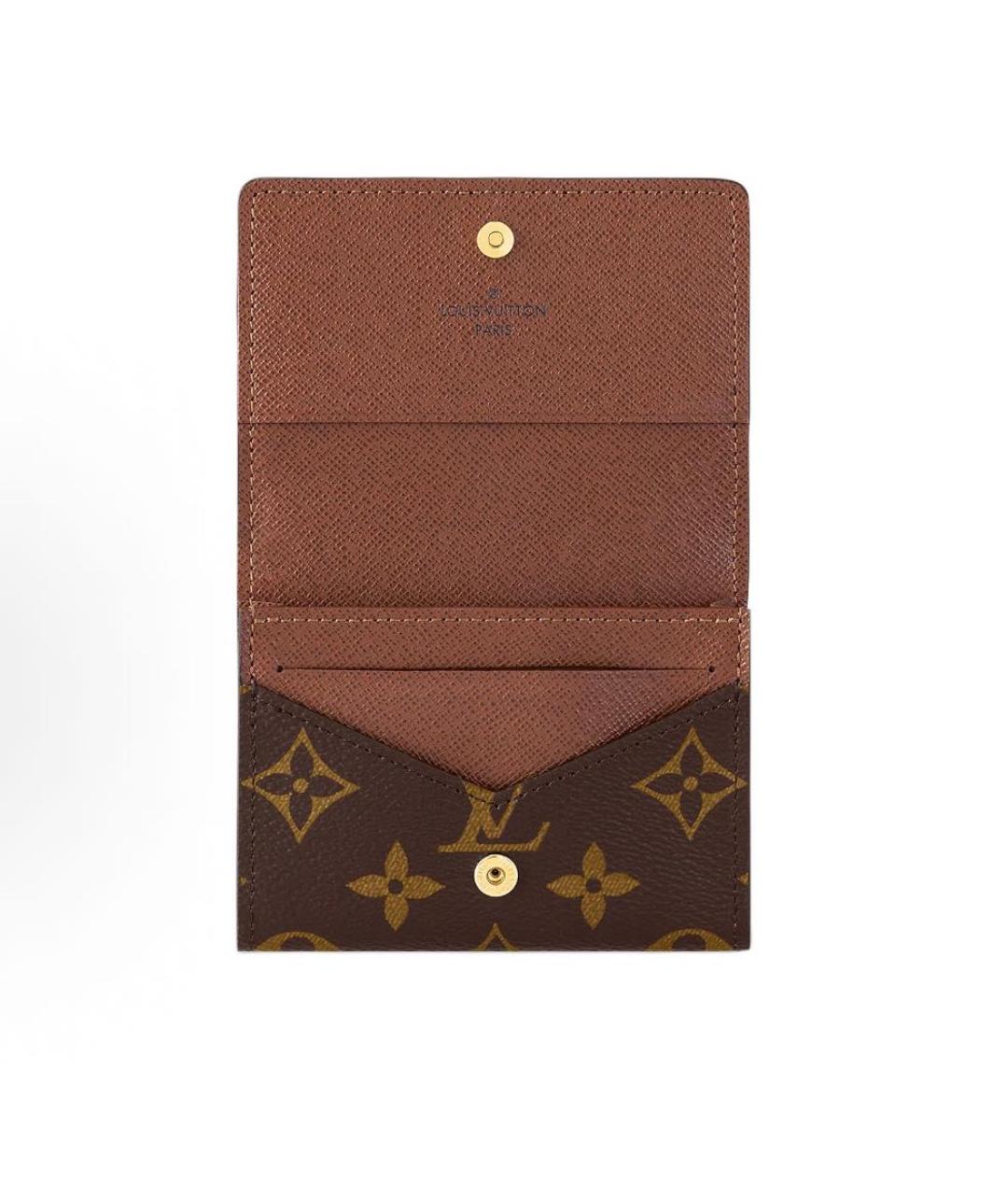 LOUIS VUITTON Коричневый кошелек, фото 3