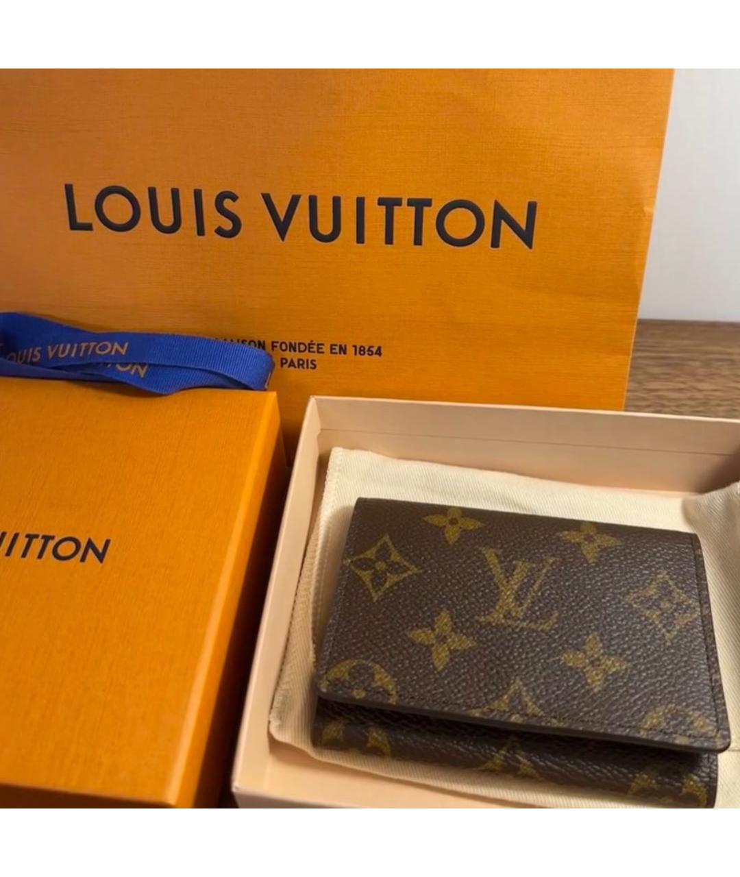 LOUIS VUITTON Коричневый кошелек, фото 2