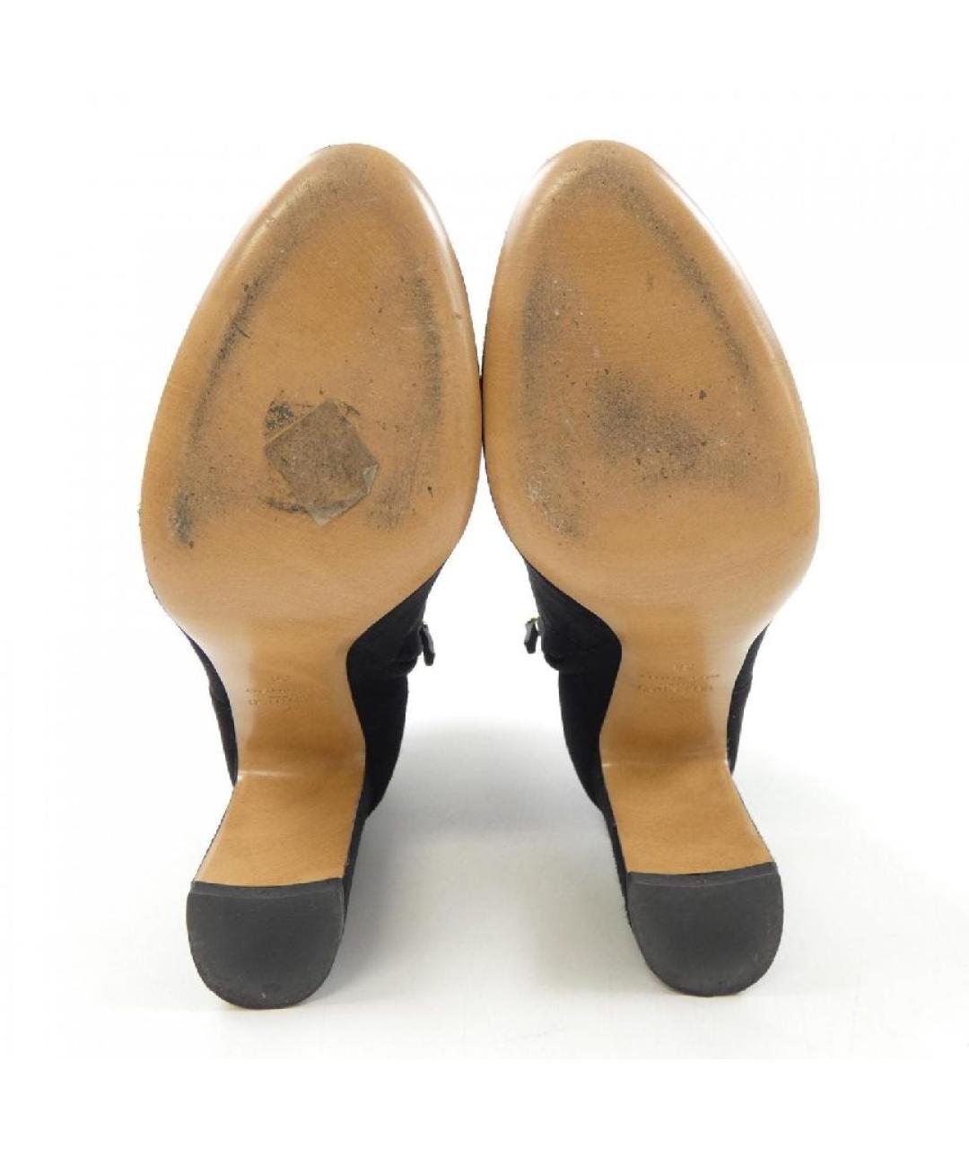 VALENTINO Черные замшевые полусапоги, фото 3