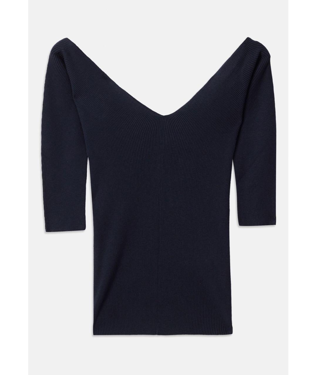 WEEKEND MAX MARA Синий вискозный джемпер / свитер, фото 6